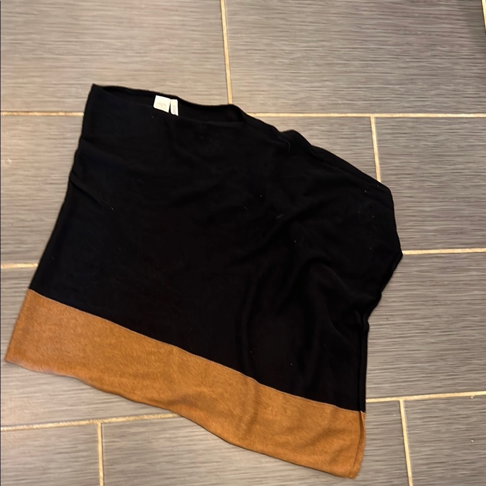 J Crew Black and Brown shawl